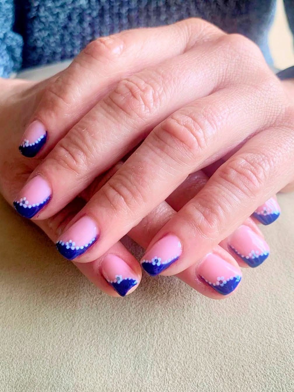 Renfort fiber pink/ vsp bleu navy